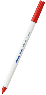 Viltstift edding 4600 textiel rond 1mm rood afbeelding