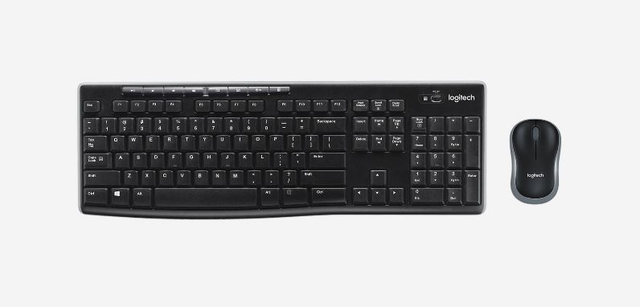 Toetsenbord Logitech MK270 Qwerty +muis zwart afbeelding