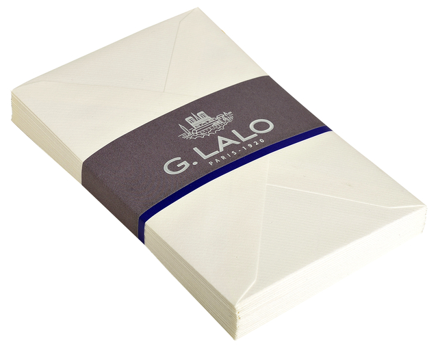 Envelop G.Lalo bank C6 114x162mm gegomd gevergeerd wit pak à 25 stuks afbeelding