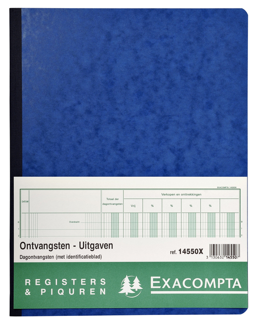 Register Piqure dagontvangsten 320x250mm 80vel assorti afbeelding