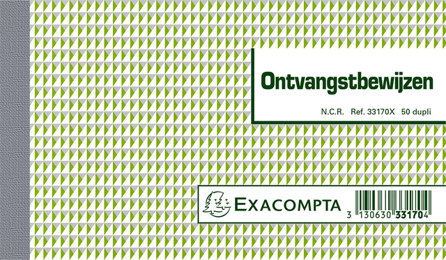 Kasboek Exacompta Manifold ontvangstbewijs dupli 50vel afbeelding