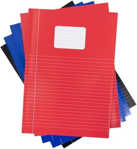 Schrift Verhaak Basic A4 lijn 80blz 60gr assorti
