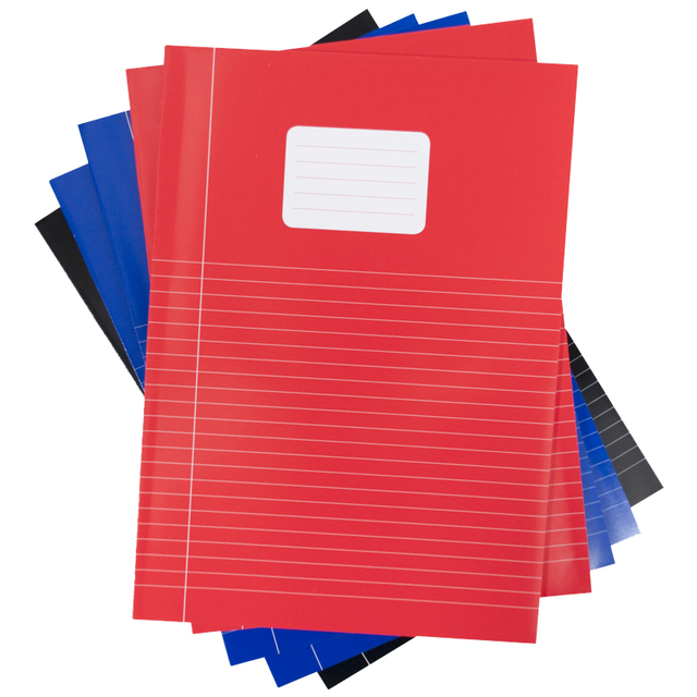 Schrift Verhaak Basic A4 lijn 80blz 60gr assorti afbeelding