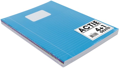 Schrift Verhaak Trend A4 lijn 80blz 60gr assorti-2