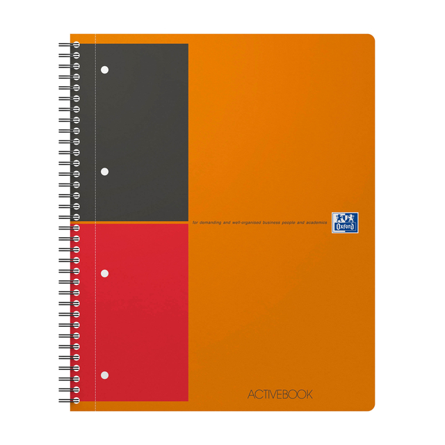 Spiraalblok Oxford International Activebook A4+ lijn afbeelding