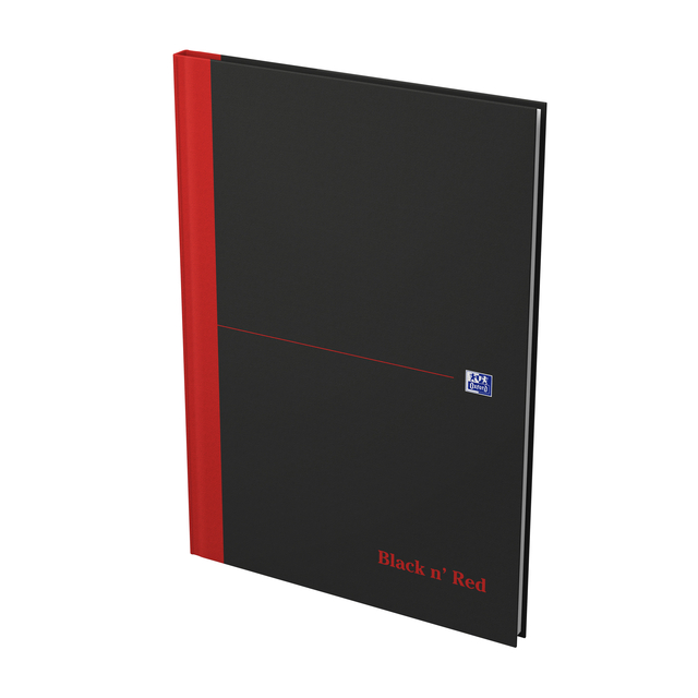 Notitieboek Oxford Black n&apos; Red A4 96vel lijn afbeelding