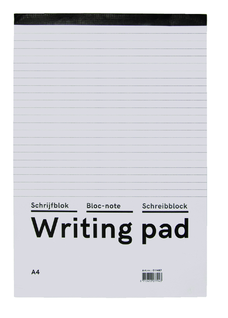 Schrijfblok Qbasic A4 lijn 160blz 60gr afbeelding
