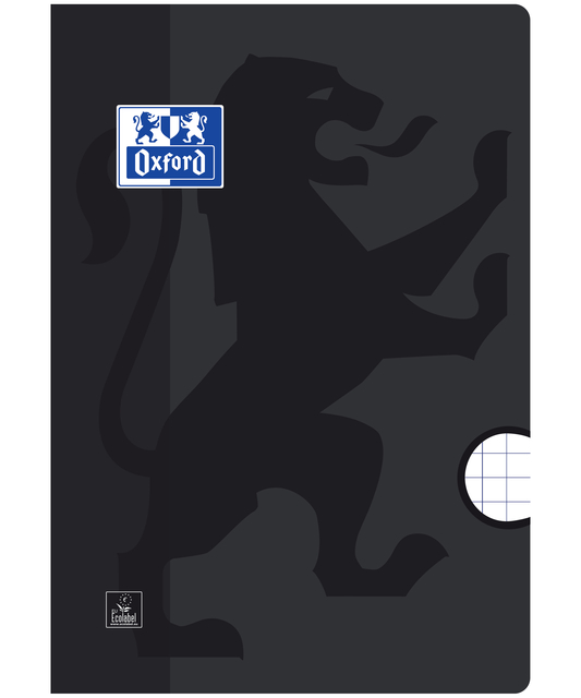 Schrift Oxford School A4 ruit 10x10mm 72 pagina&apos;s 80gr zwart afbeelding