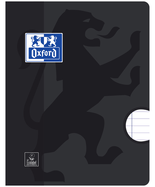 Schrift Oxford School A5 lijn 72 pagina&apos;s 80gr zwart afbeelding
