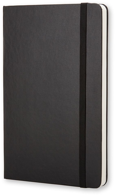 Notitieboek Moleskine large 130x210mm blanco zwart — Foto 2 van 2