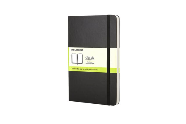 Notitieboek Moleskine pocket 90x140mm blanco hard cover zwart afbeelding