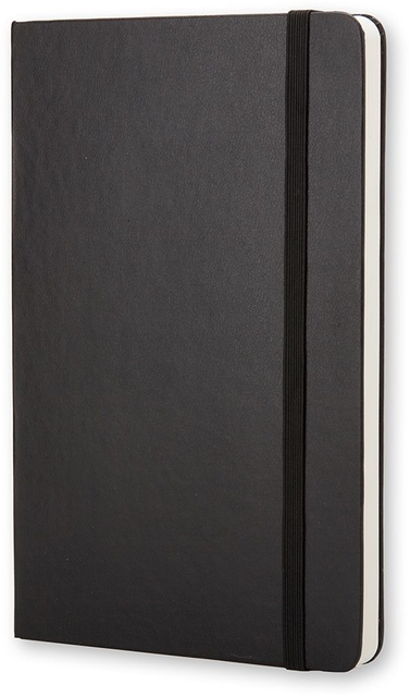 Notitieboek Moleskine pocket 90x140mm blanco hard cover zwart — Foto 2 van 2