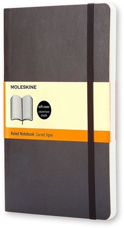 Notitieboek Moleskine pocket 90x140mm lijn softcover zwart
