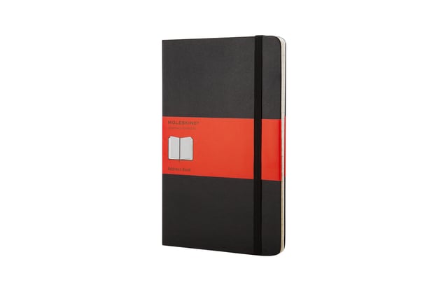Adresboek Moleskine large 130x210mm hard cover lijn zwart afbeelding