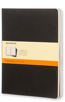 Schrift Moleskine 190x250mm lijn 240blz 70gr zwart
