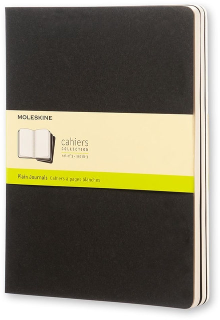 Schrift Moleskine 190x250mm blanco 240blz 70gr zwart