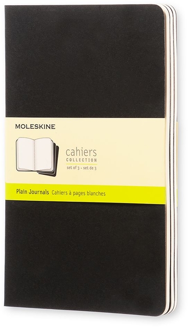 Schrift Moleskine 130x210mm lijn 160blz 70gr zwart