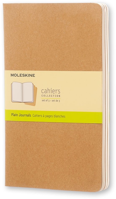 Schrift Moleskine 130x210mm blanco 160blz 70gr kraft