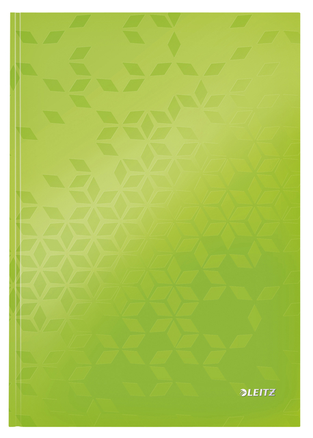 Notitieboek Leitz WOW A4 160blz 90gr lijn groen afbeelding