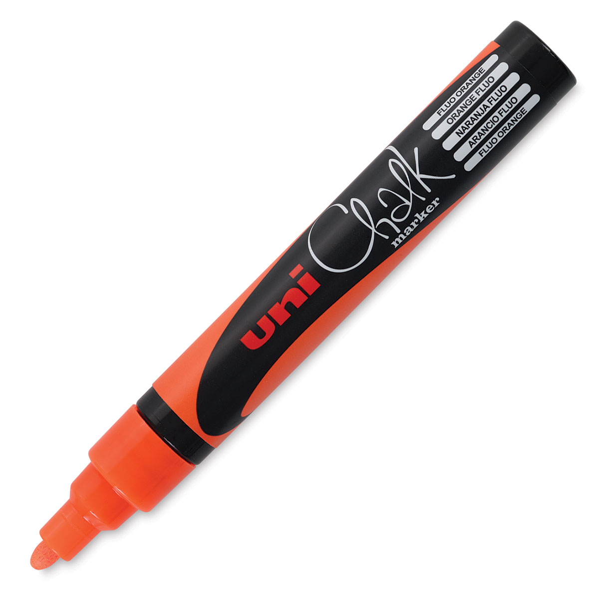 Krijtstift Uni-ball chalk rond 1.8-2.5mm fluor oranje afbeelding