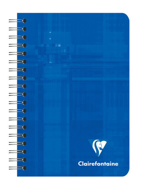 Notitieboek Clairefontaine 95x140mm spiraal lijn assorti afbeelding