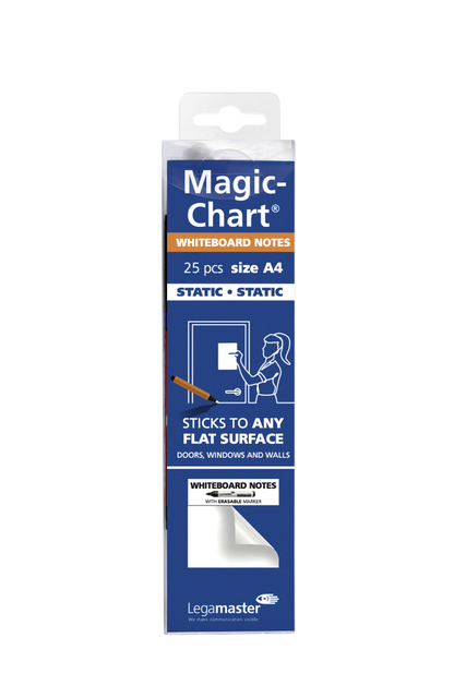 Magic-chart notes Legamaster whiteboard 20x30cm wit — Foto 2 van 2
