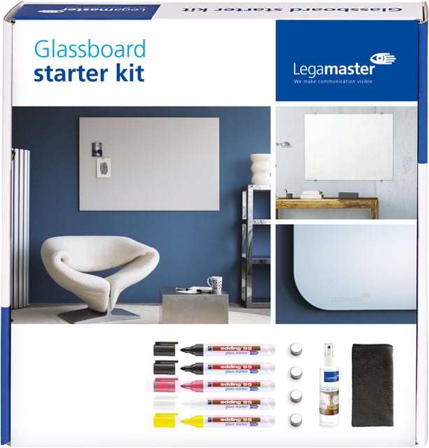 Glasbord Legamaster starterkit afbeelding