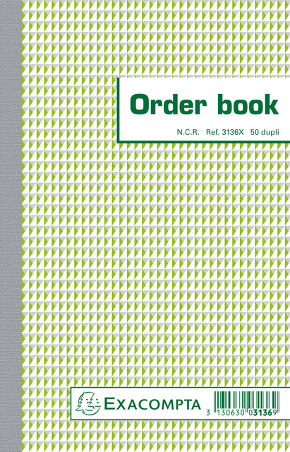 Orderboek Exacompta 210x135mm 50x2vel afbeelding