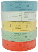 Garderobebonnen Combicraft nummering 2x 1 t/m 500 rood-2