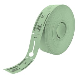 Garderobebonnen Combicraft nummering 2x 1 t/m 500 groen