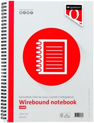 Spiraalblok Quantore A4 gelinieerd met zijspiraal