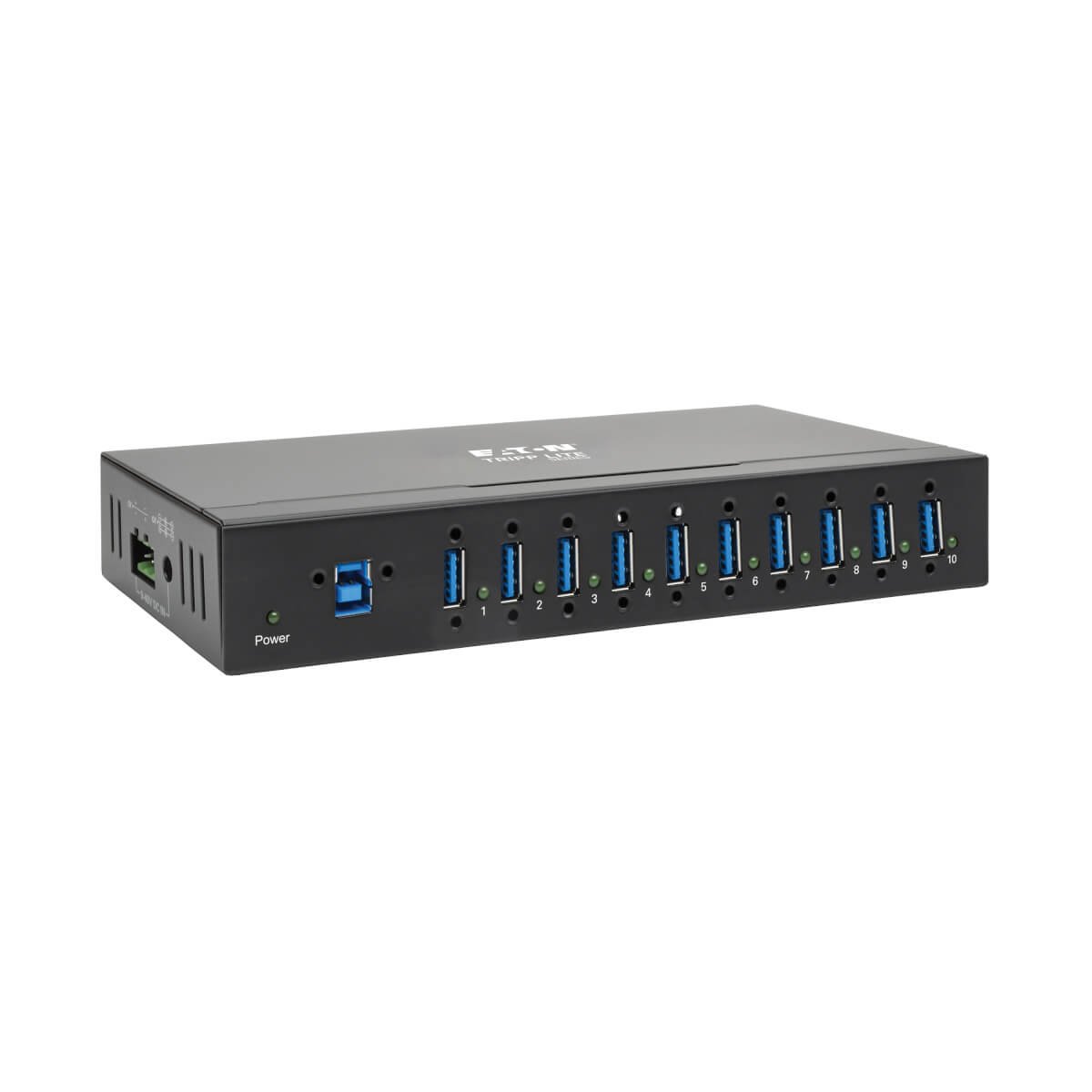 Tripp Lite U360-010-IND interface hub USB 3.2 Gen 1 (3.1 Gen 1) Type-B 5000 Mbit/s Zwart afbeelding