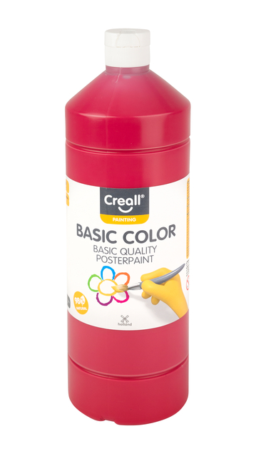 Plakkaatverf Creall basic rood 1000ml afbeelding