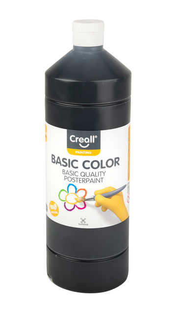 Plakkaatverf Creall basic zwart 1000ml afbeelding