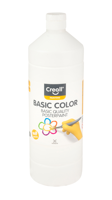 Plakkaatverf Creall basic wit 1000ml afbeelding