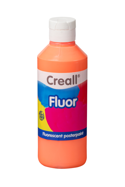 Plakkaatverf Creall fluor oranje 250ml afbeelding