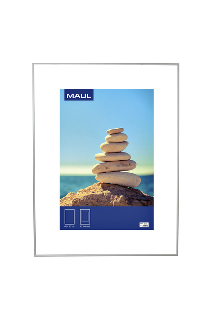 Fotolijst MAUL design 60x80cm aluminium frame zilver afbeelding