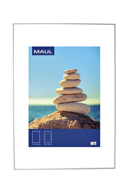 Fotolijst MAUL design 70x100cm aluminium frame zilver afbeelding