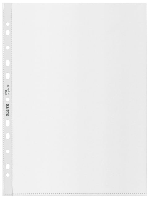 Showtas Leitz Recycle A4 11-gaats PP 0.10mm transparant 25 stuks afbeelding