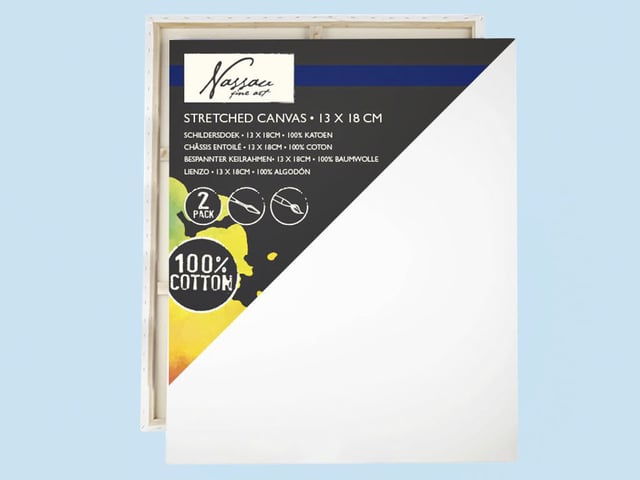 Canvas Nassau fine art 13x18cm 100% katoen 2 stuks afbeelding