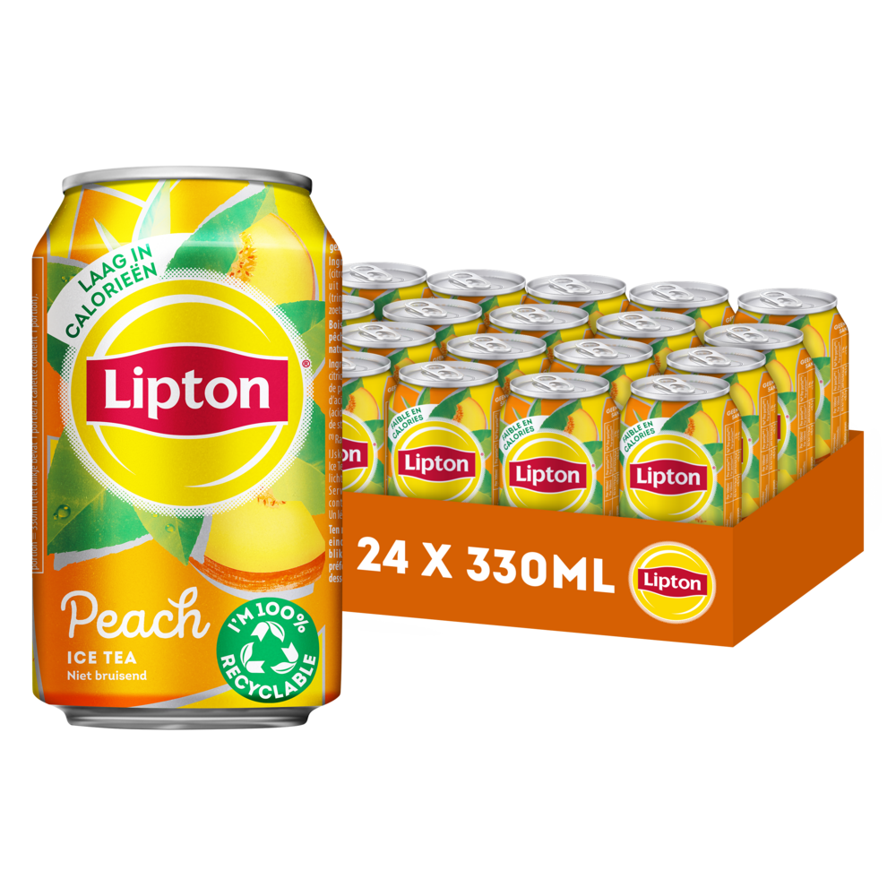 Frisdrank Lipton Ice Tea peach blik 330ml afbeelding