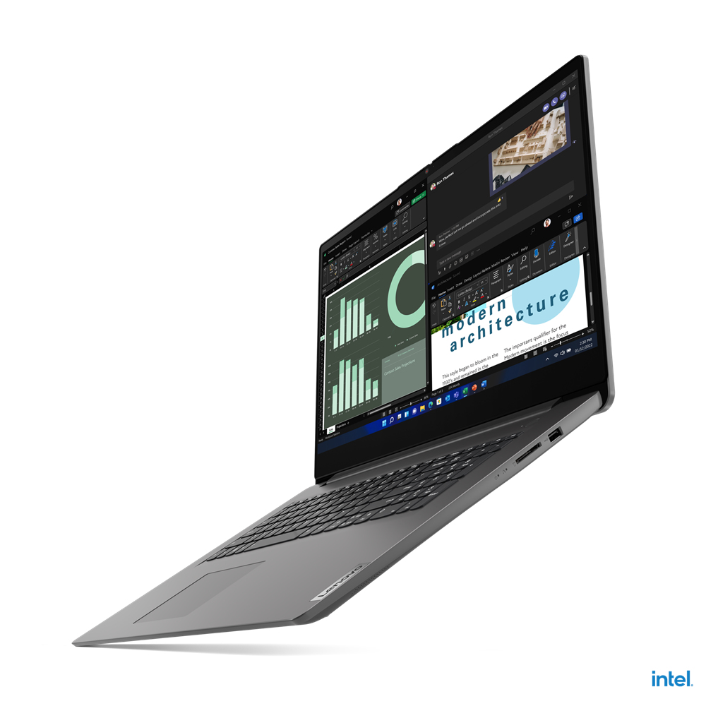 Lenovo V V17 Intel Core™ i7-1355U Laptop 43 9 cm (17.3") Full HD 16 GB DDR4-SDRAM 512 GB SSD Wi-Fi 6 (802.11ax) Windows 11 Pro Grijs