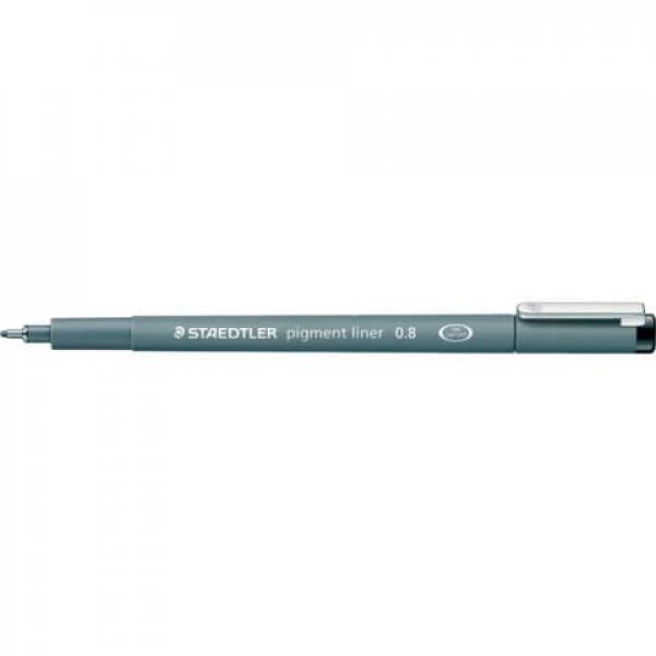 Fineliner Staedtler Pigment 308 zwart 0.8mm afbeelding