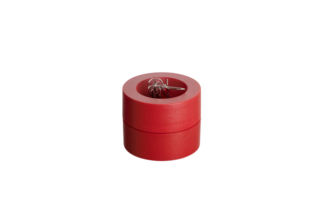 Papercliphouder MAUL Pro magnetisch Ø73x60mm rood afbeelding