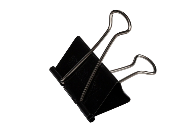 Papierklem MAUL foldback 215 zwart 6 stuks afbeelding