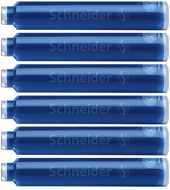 Inktpatroon Schneider din blauw doos à 6 stuks — Foto 2 van 2