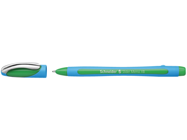 Balpen Schneider Slider Memo extra breed groen — Foto 2 van 2