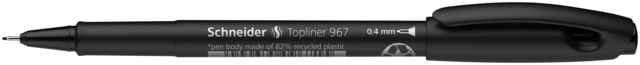 Fineliner Schneider Topliner 967 0.4mm zwart