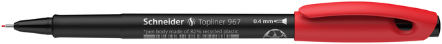 Fineliner Schneider Topliner 967 0.4mm rood
