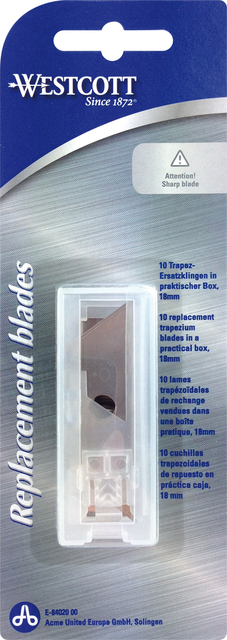 Reservemessen Westcott 18mm voor E-84019 10 stuks afbeelding